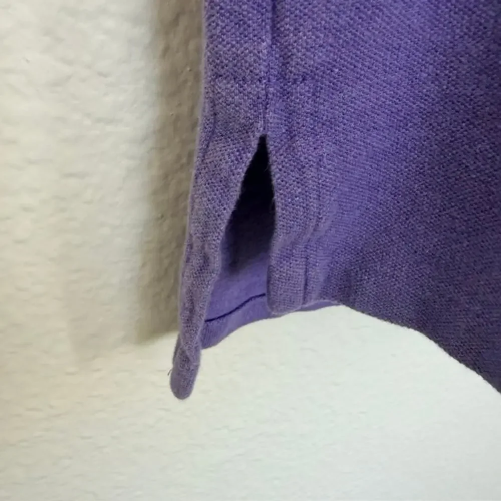 Ralph Lauren Polo‎ Shirt Men Custom Fit XXL Blue Purple Short Sleeve Soft Casual